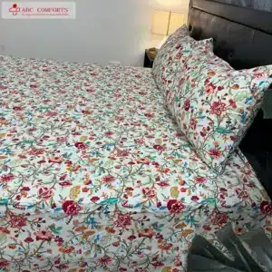 bed sheet floral