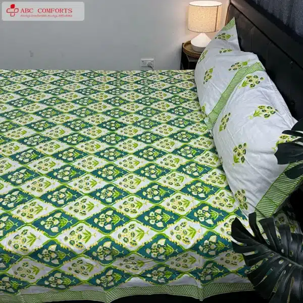 block batik bed sheet queen