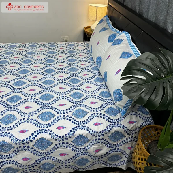 block batik bed sheet queen