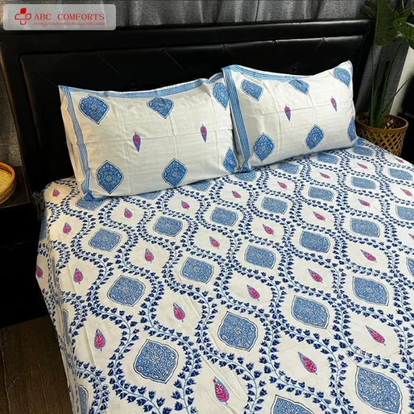 block batik bed sheet queen