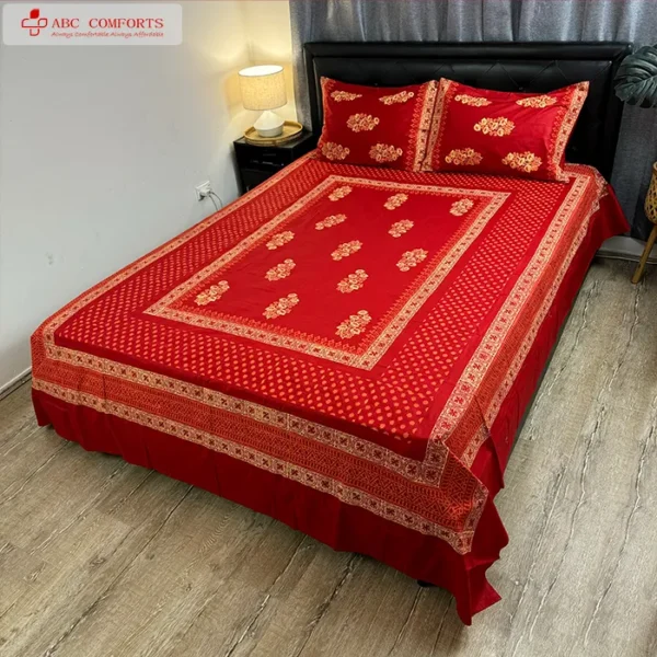 block batik bed sheet queen