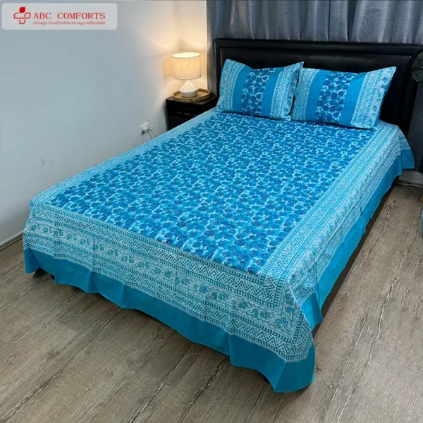 block batik bed sheet queen