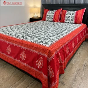 block batik bed sheet queen