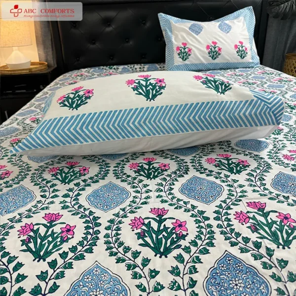 block batik bed sheet queen